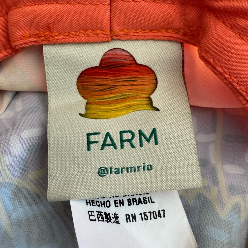 Farm Rio Orange Macau Print Women's Hat - Picture 12 of 12